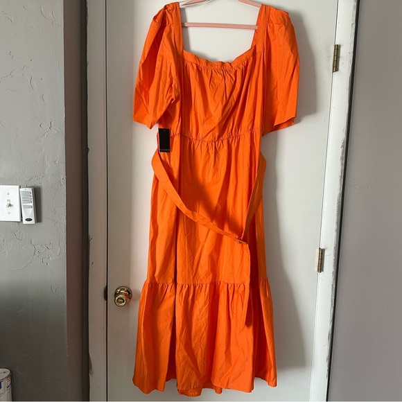 NWT ELOQUII 26W 🍊 Fit and Flare Dress - Picture 6 of 9